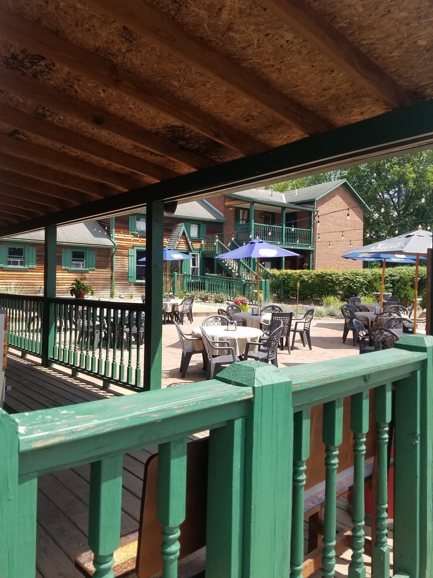 Outdoor dining available during the warmer months.